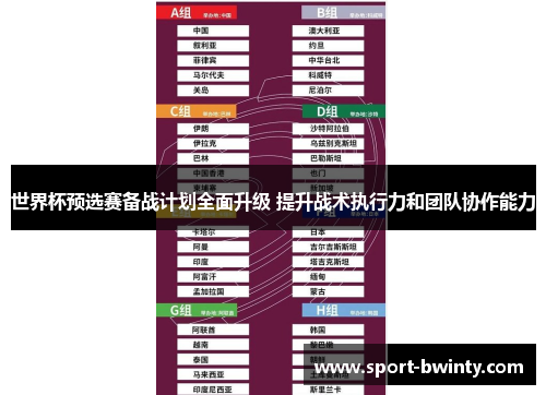 世界杯预选赛备战计划全面升级 提升战术执行力和团队协作能力