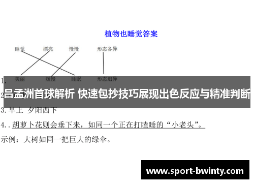 吕孟洲首球解析 快速包抄技巧展现出色反应与精准判断